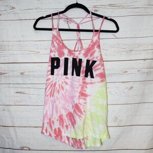 Victoria Secret Pink Tie‎ Dye Strappy Tank Small